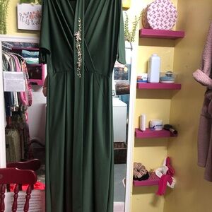 Elegant Green Women's Dress